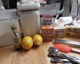 A picture of step 1 of Lemon Sour Cream Pound Cake.
