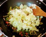 A picture of step 1 of Cabbage rolls in arrabbiata sauce.