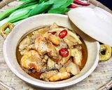 Hình bước làm 3 của món Tôm Thịt Ba Rọi Kho Cơm Dừa