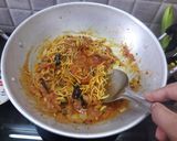 A picture of step 10 of Sev Tamatar ki Sabzi.
