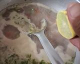 A picture of step 3 of Ragi flour mix vegetable soup.