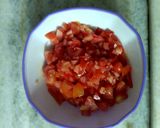 A picture of step 1 of Palak paneer bhurji.