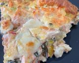 Une image de l'étape 5 de Tarte saumon poireaux blettes mozza.