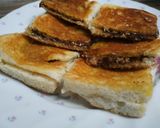 Foto langkah ke 4 dari resep Roti Tawar Bakar Teflon (Meses Kacang).