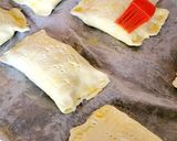 Foto del paso 4 de la receta Cañas de hojaldre de jamón serrano, jamón york, quesos y sobrasada