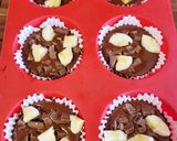 Csokis - banános muffin recept fázis 3 fotója
