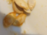 Croquetas de patata rellenas de semillas de calabaza