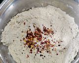A picture of step 1 of Aloo paratha with Dahi.