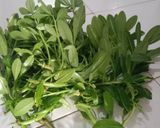 Foto langkah ke 1 dari resep Tumis Daging Cincang, Daun Ginseng Kubis.