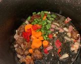 A picture of step 3 of Breakfast inspo | potatoes and beef.