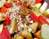 A picture of step 4 of Thai fruits salad.