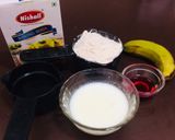 A picture of step 1 of Banana eggless pancakes 🥞.