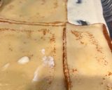 صورة لخطوة 3 من وصفة لزانيا كريب بالسبانخ و الجبنة