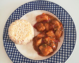 Foto del paso 5 de la receta: Pollo en salsa agridulce aromatizado con fresa (Olla Gm g)