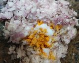 A picture of step 4 of Gutthi vankaya.