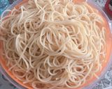 Hình bước làm 1 của món Mì ý bò bằm