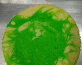 Foto langkah ke 6 dari resep Bolu kukus pandan susu takaran sendok.