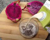 Foto del paso 1 de la receta: Chía pudding con pitaya. El desayuno de Dragón