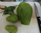 Foto langkah ke 1 dari resep Lodeh Labu Siam Tanpa Santan.