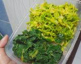 Foto langkah ke 1 dari resep Tumis Bunga dan Daun Pepaya.