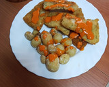 Foto del paso 5 de la receta: Chuletas de merluza frita con papas arrugás y mojo de pimiento