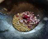 A picture of step 2 of Kathiyawadi Masala Khichdi.