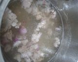 Hình bước làm 3 của món Canh cải cúc nấu thịt băm