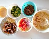Foto langkah ke 1 dari resep Ikan Asin Tenggiri & Kembang Tahu Masak Tauco.