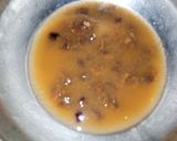 A picture of step 3 of Chana chat mix.