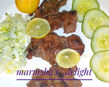 A picture of step 10 of Pan grill lamb in lemon marinade.