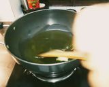 A picture of step 1 of Moong Dal Halwa.