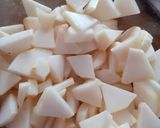 A picture of step 2 of Khati meethi fruit chat.