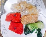 Hình bước làm 3 của món Thịt băm xào nui nơ cho bé