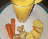 A picture of step 4 of Cashew carrot juice. 🍷.