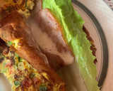 Foto del paso 4 de la receta: Omelette con jamón y queso mozzarella, rápido y fácil🥣