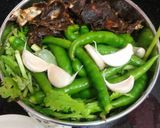 A picture of step 1 of Green Chutney.