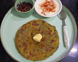 A picture of step 7 of Aloo Methi Paratha.