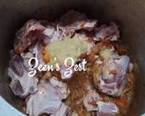 A picture of step 2 of Darbari Gosht.