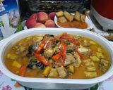 Foto langkah ke 1 dari resep Gulai ikan patin.ayam dn terong.