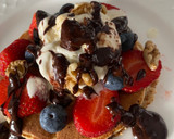 Foto del paso 3 de la receta: Tortitas de Almendras con Fruta Fresca y Helado