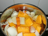 Crema de calabaza y zanahoria, fast and rápido