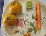A picture of step 1 of Orange & ginger Detox drinks.