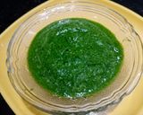 A picture of step 1 of Spinach Green chutney for sandwich or any chaat.