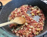 Une image de l'étape 13 de Tagliatelles à la viande séchée, girolles et crème de courgettes.