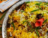 A picture of step 24 of Mutton biryani.