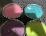 Foto langkah ke 4 dari resep Rainbow bread puding.