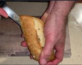 Foto del paso 1 de la receta: Bocata de ahumados, queso y olivada