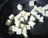 A picture of step 1 of Palak Paneer.