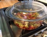 Une image de l'étape 7 de Compote multi fruits à la vanille (pêches jaunes,kiwis,jus de cerises).