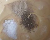 A picture of step 3 of Burger,shawarma sauce.